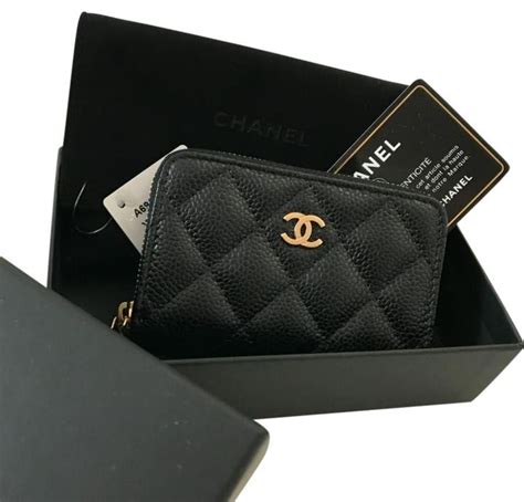 chanel classic zip coin purse|chanel zip card holder.